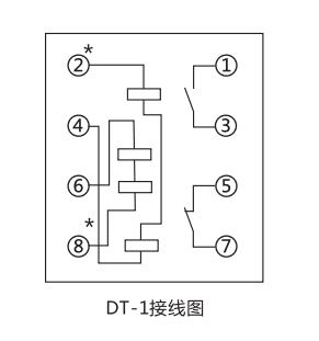 DT-1/130同步檢查繼電器內(nèi)部接線(xiàn)及外部接線(xiàn)圖