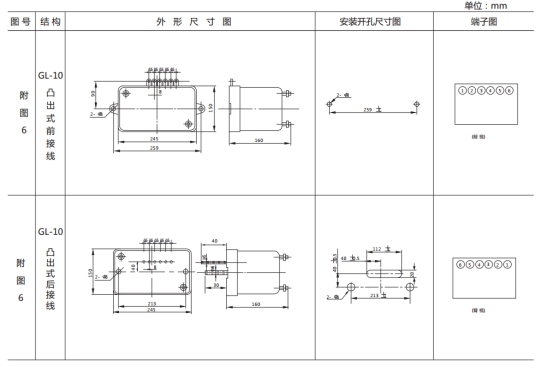 JSL-25外形結(jié)構(gòu)及開孔尺寸圖
